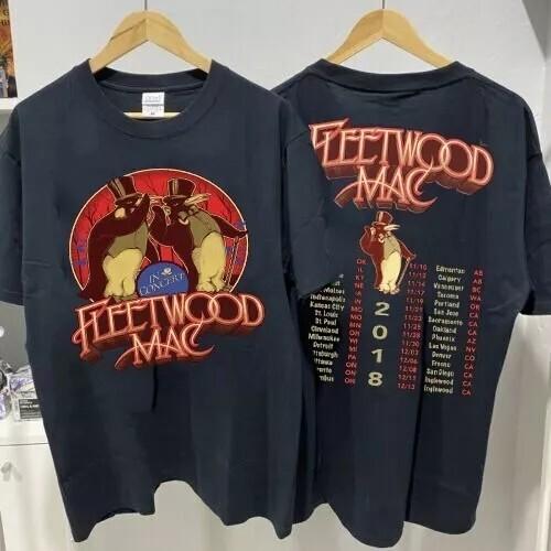 Fleetwood Mac Shirt, Fleetwood Mac In Concert 2018 Nachdruck S-5XL Unisex T-Shirt XL
