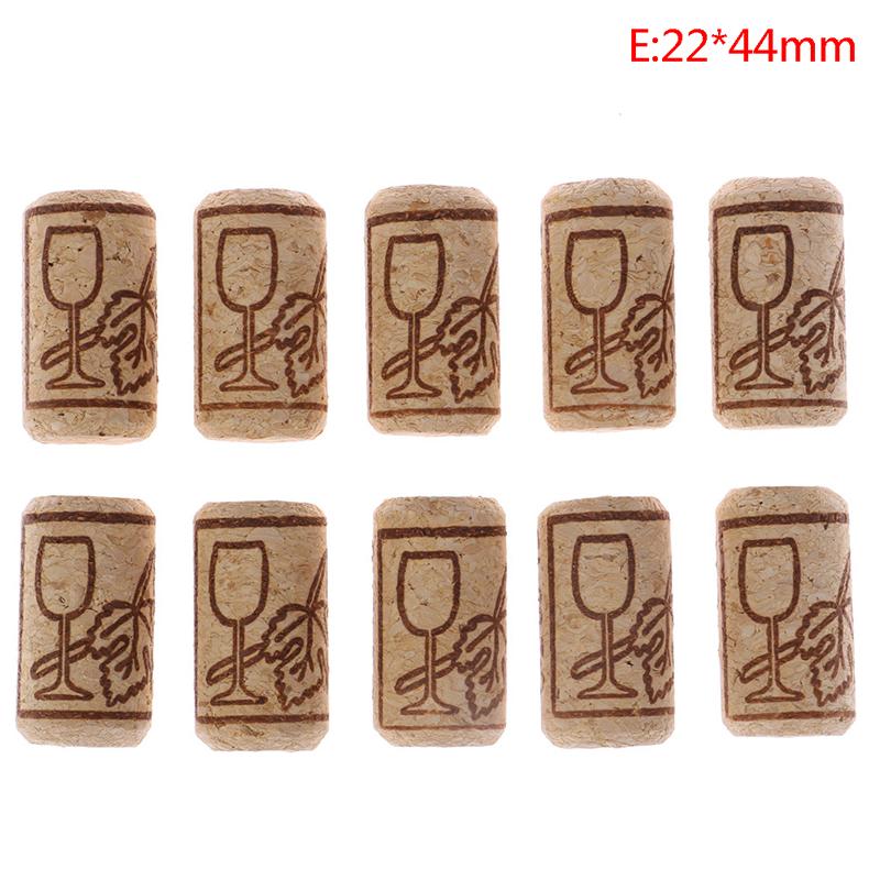 10 Pcs Wein Korken Stopper Wiederverwendbare Funktionale Tragbare Abdichtung Wein Flasche E::22*44 mm