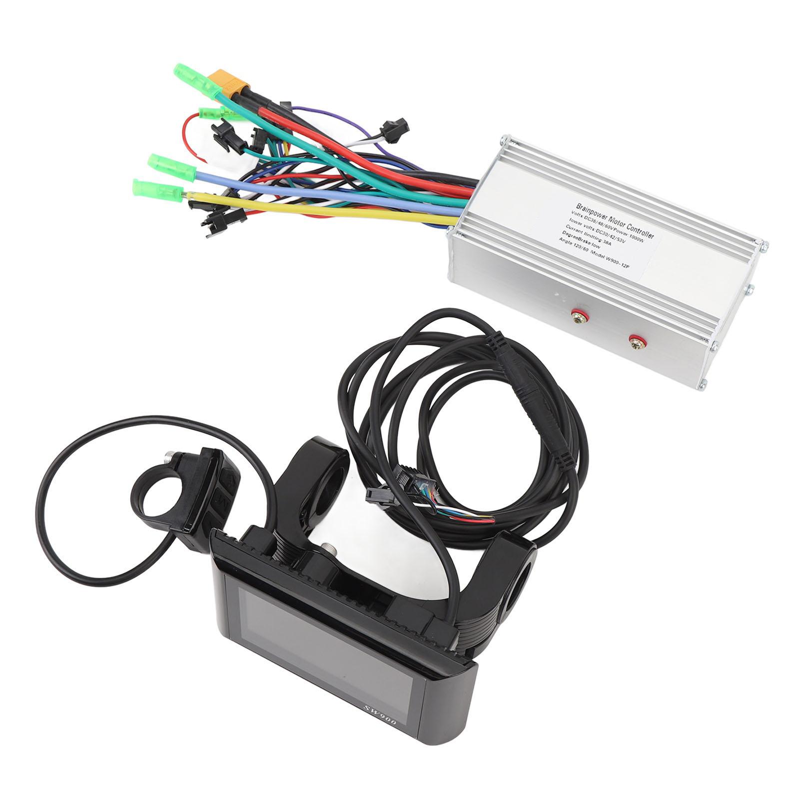36V 48V 60V 1000W 38A Motor Controller Kit Aluminiumlegierung 5540 Bürstenloser Controller mit SW900 LCD