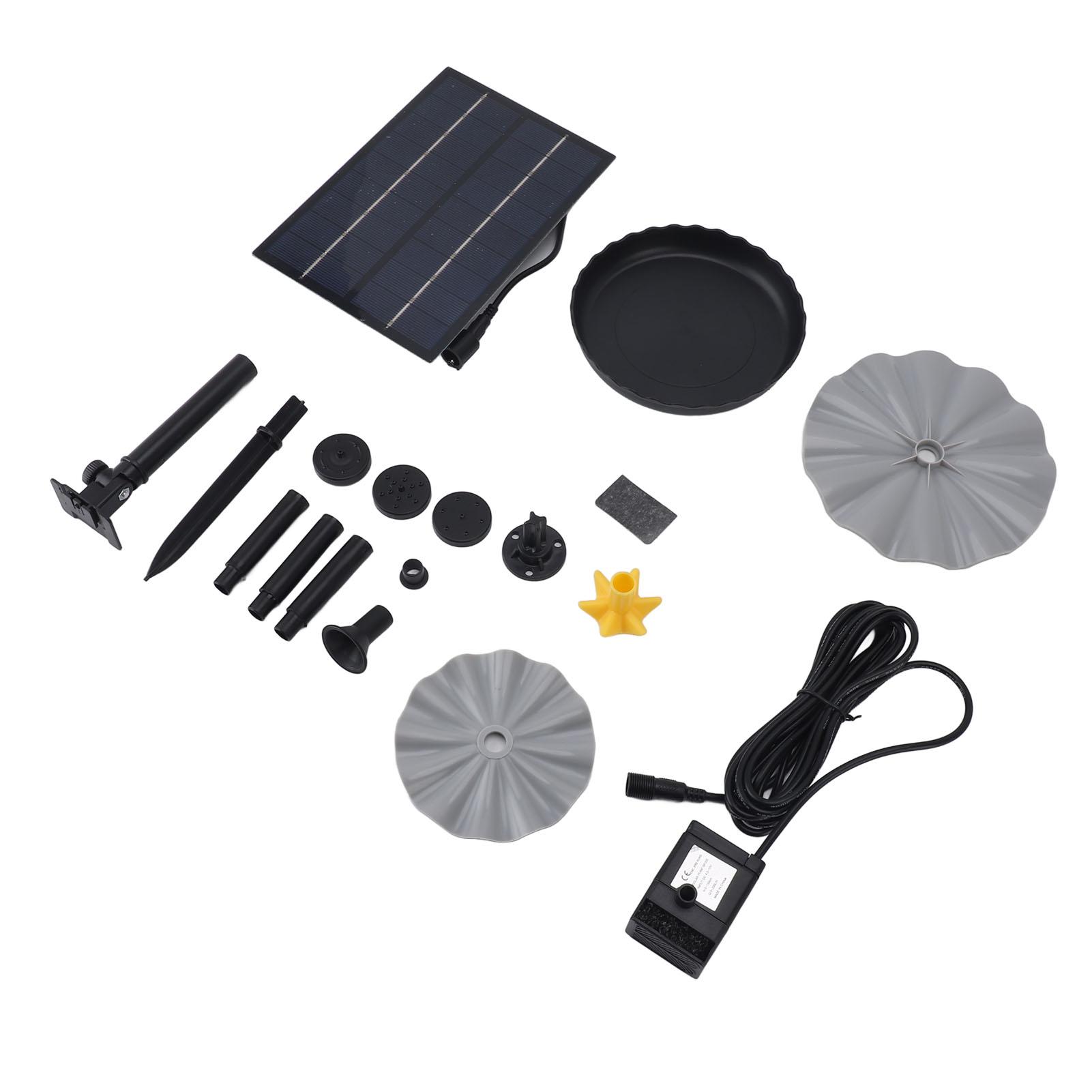 Outdoor Solarbetriebenes Wasserpumpen-Set 4W Bewässerung Teichpumpe für Vogelbad Garten Hinterhof Pool Fisch