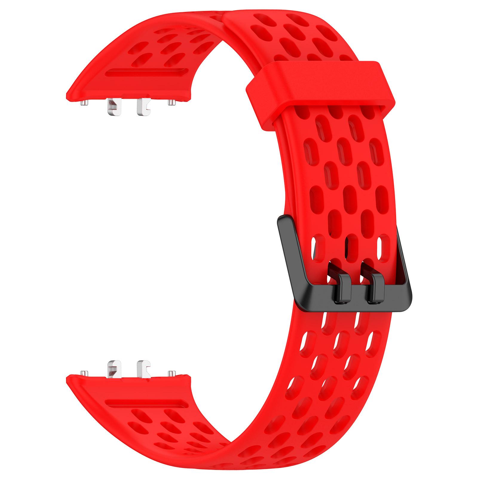 Silikonarmband für Samsung Galaxy Fit 3, atmungsaktives Sport-Smartwatch-Ersatzarmband, Galaxy Fit 3-Armband For Samsung Galaxy Fit 3 rot