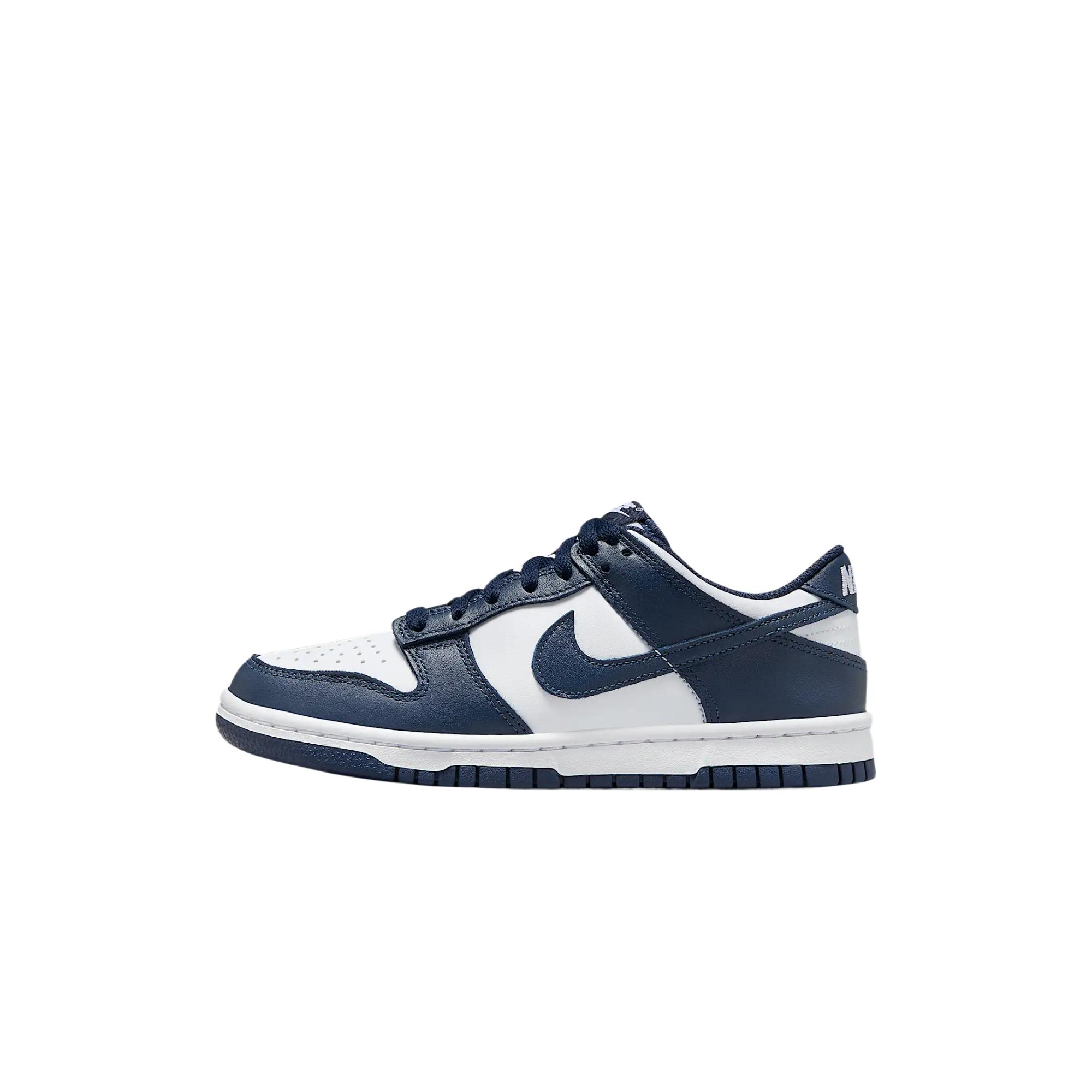 Nike Dunk Low GS Midnight Navy Kinder-Sneaker Blau Weiß FB9109-116 39