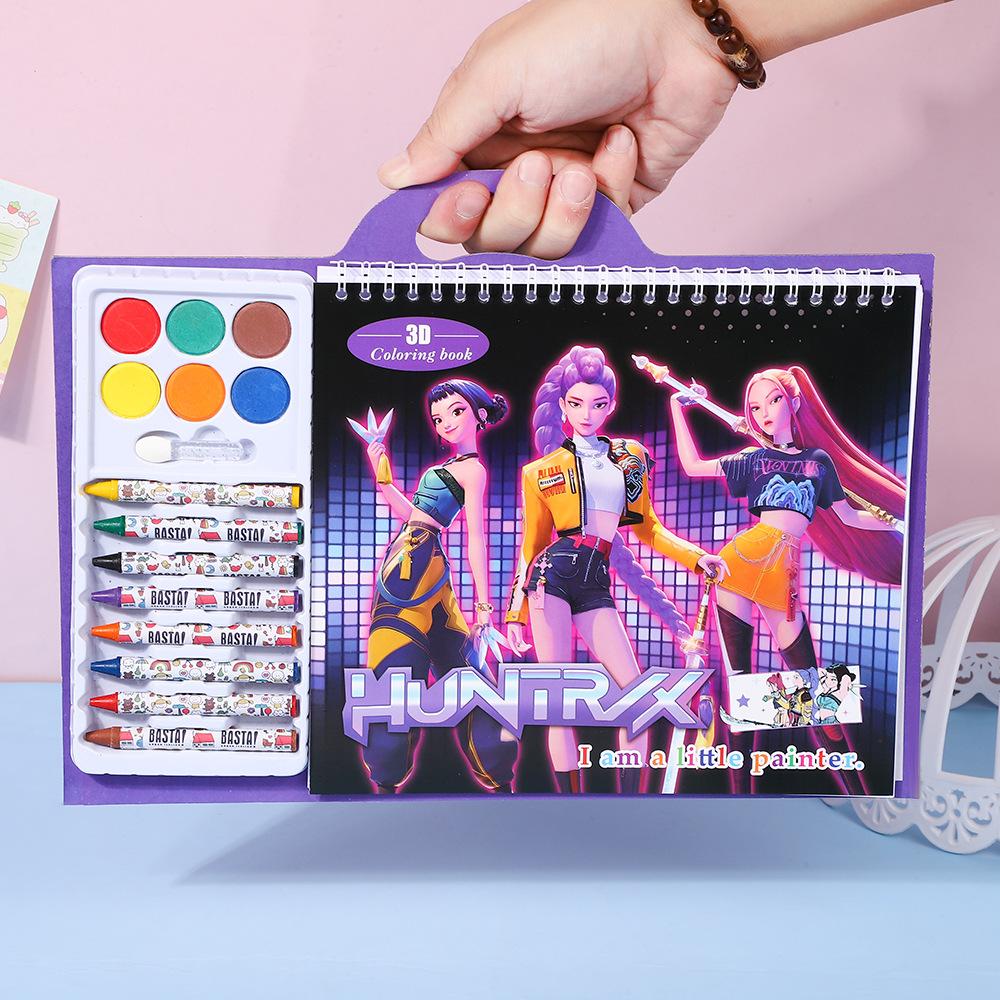 Kpop Dämonenjäger Nachzeichnen Malen Anime Cartoon Strichzeichnung Kinderskizze Malbuch Kinder Feiertagsgeschenke