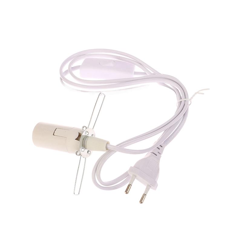 Salz Lampe Anhänger Led-lampe Hängen Lampe Suspension Halter Eu Stecker 1,8 M Netzkabel Kabel E14 Sockel Lampe basis Mit Schalter Draht weiß