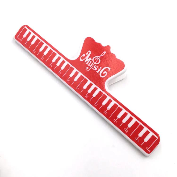 Notenklammer, Notenklammern für Buchseiten, Notenklammern, feste Klammern, Notenhalter für Gitarre, Violine, Klavier, Musikinstrumente, Zubehör rot