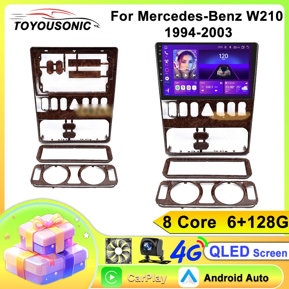 TOYOUSONIC Autoradio Für Mercedes-Benz W210 Android Bildschirm Media Video Player GPS Navi Headunit Carplay 2 Din Android Auto
