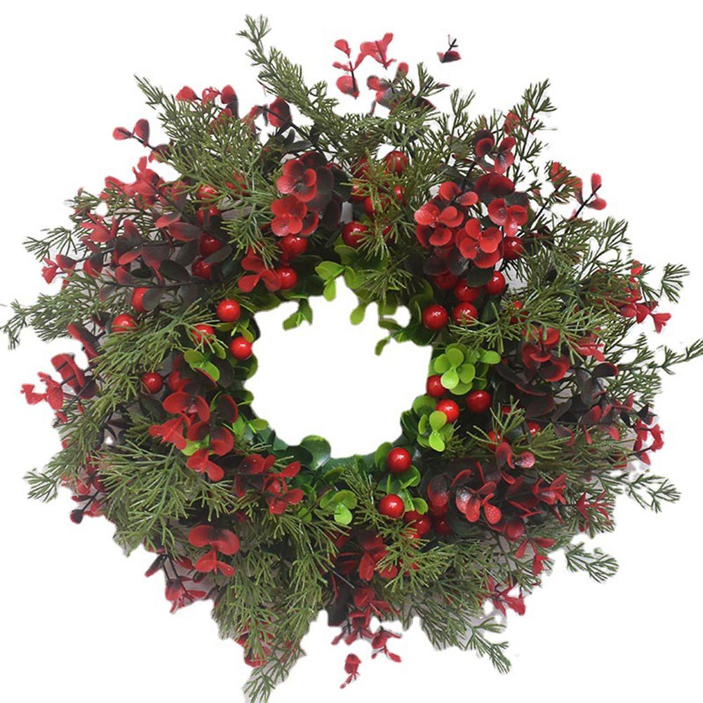 Weihnachten Kranz Künstliche Roten Beeren Eukalyptus Kranz Weihnachten Dekoration Wohnzimmer Wand