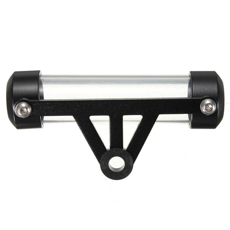 Universeller wasserdichter Aluminium-Motorrad-Motorrad-Moped-Sicherer Steuer-CD-Halter, zylindrisches Rohr schwarz