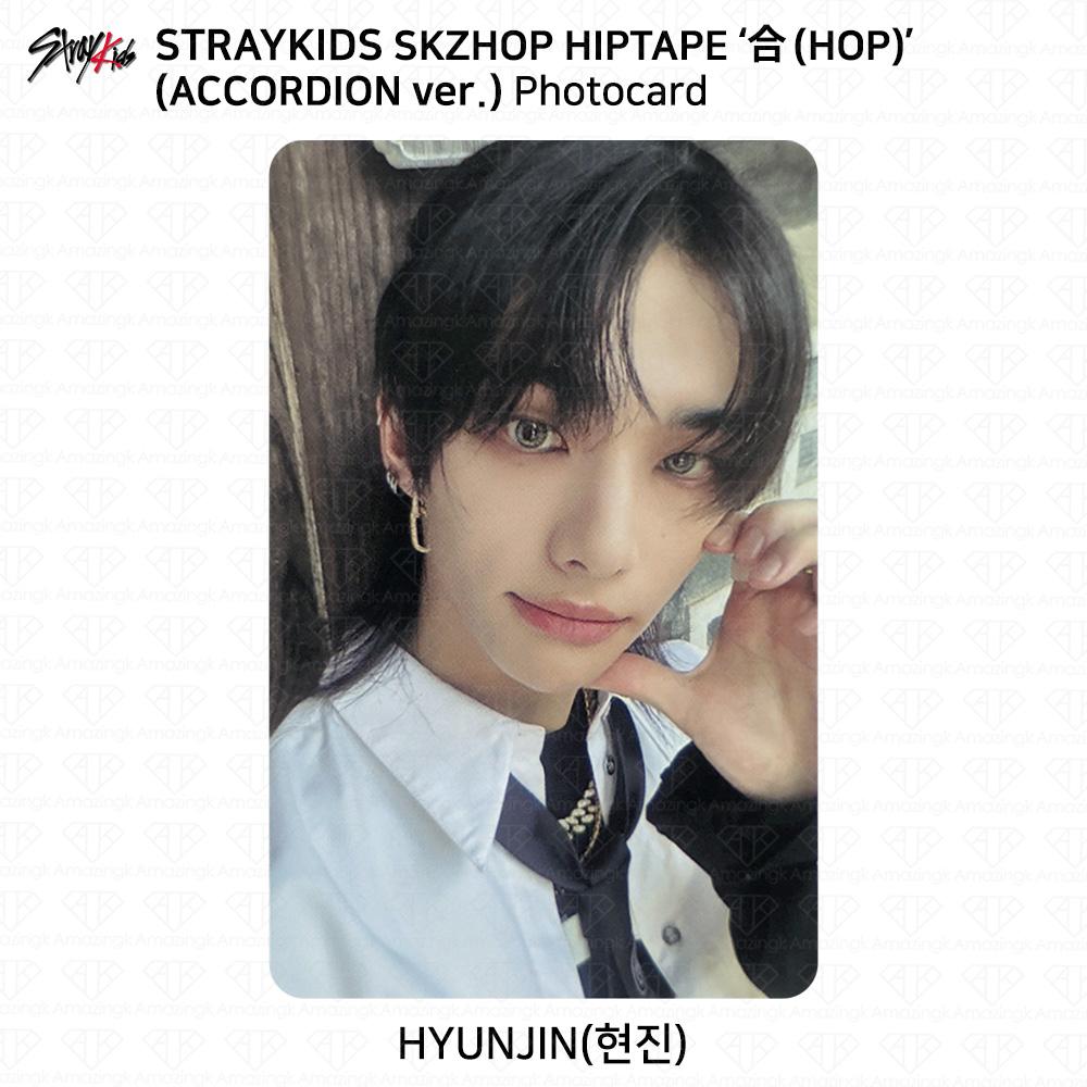 Stray Kids SKZHOP HIPTAPE HOP Akkordeon Offizielle Fotokarteneinheit Monochrom Hyunjin- Accordion ver #2