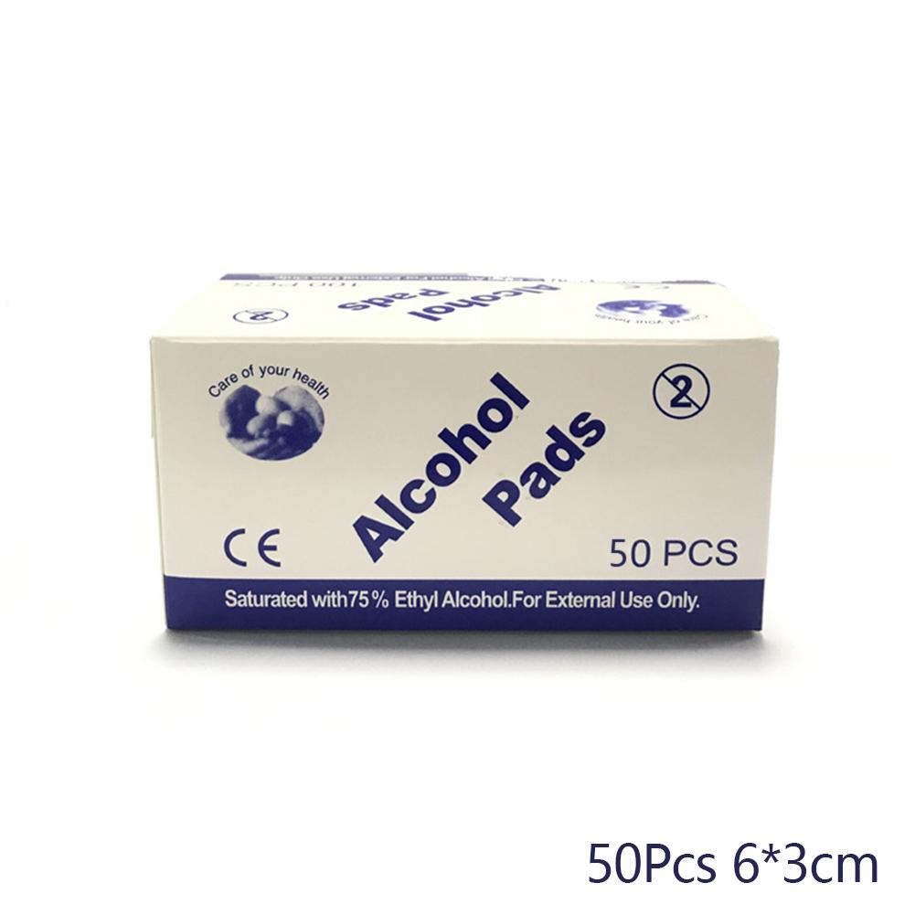 100/50 stücke Einweg Alkohol Baumwolle Pads Desinfektion Wischen Alkohol Tabletten Hause Outdoor Reinigung Pflege Werkzeuge 50Pcs 6*3cm