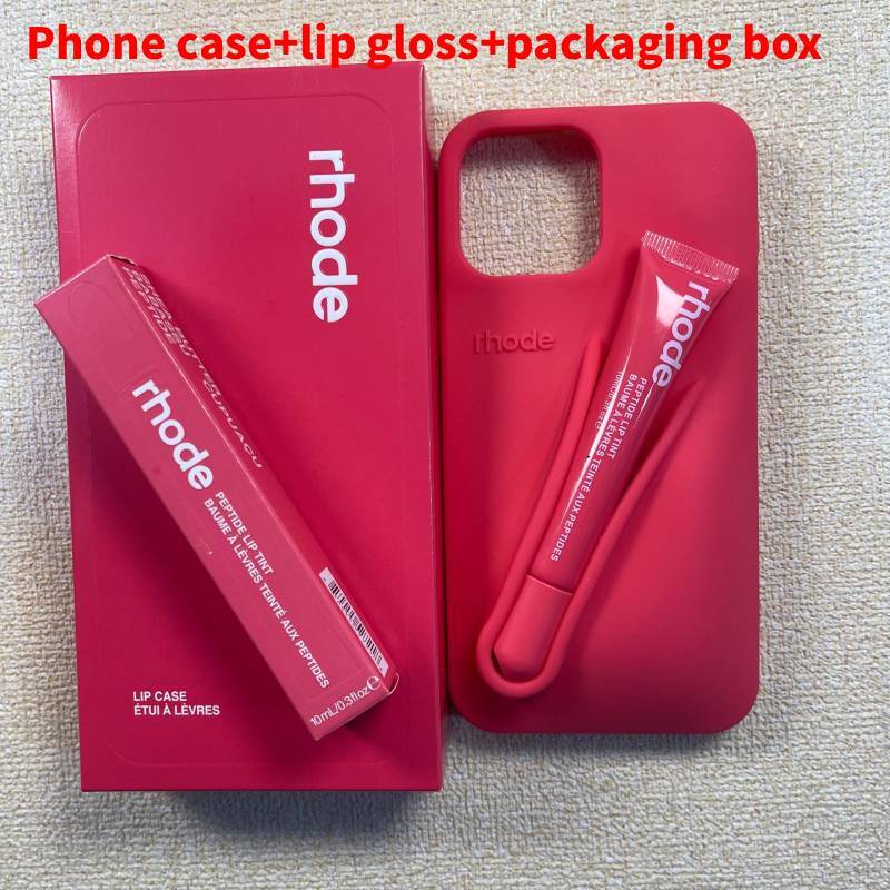 Rhode Silikon Handyhülle für iPhone11 mit rutschfestem Material und kreativem Design, ideal für Fans des süßen Stils Red