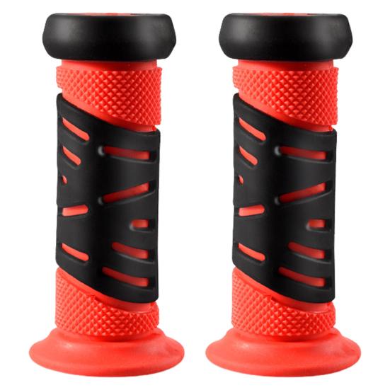 1 Paar Kinder-Lenkerabdeckung für Laufrad, rutschfeste Gummi-Lenkerabdeckung, universelle Handgriffschutzhülle für Kleinkinder, Roller, Fahrrad, Fahrradzubehör rot