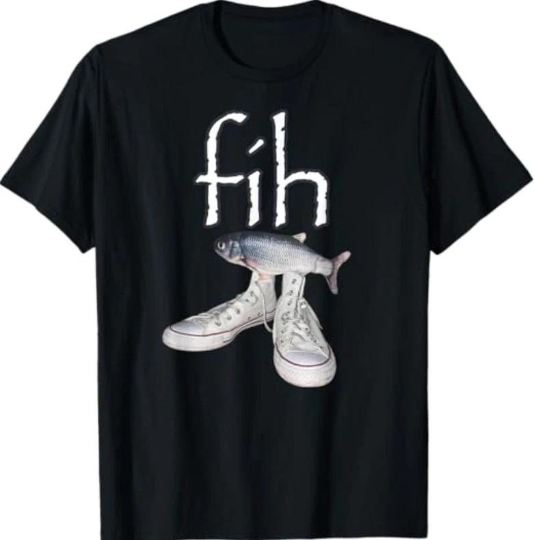 Fih Schuhe Fisch Lustig Falsch geschrieben Fisch Meme Fih Anruf Humor T-Shirt 2XL
