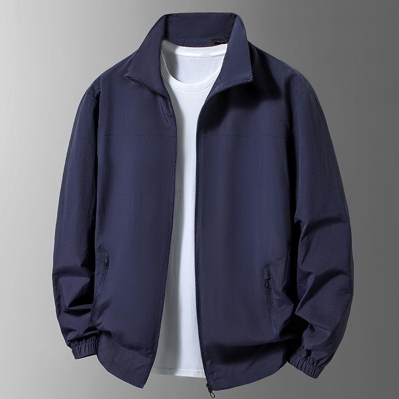 5XL 6XL 7XL 8XL Jacke Herren Herbstmäntel Männliche Kleidung Jacke Tragen Herren Jacke Freizeit-Oberbekleidung Wasserdicht Korea Japan Übergröße S navy blau