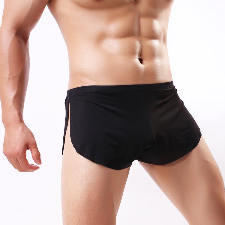 Unisex Freizeitunterwäsche aus Eis-Seide mit anpassbaren Etikettenoptionen XL schwarze eis seide