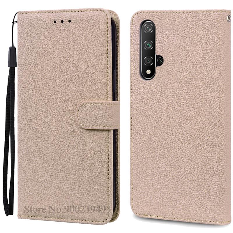 Nova 5T Hülle Für Huawei Nova 5T Hülle Brieftasche Flip Cover Für Huawei Nova 5t Nova5t YAL-L21 YAL-L61 YAL-L71 Handyhülle Fundas For Huawei Nova 5T beige