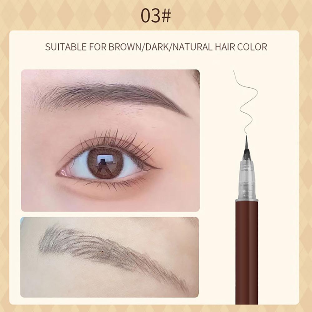 3/1 Stück flüssiger Augenbrauen-Tattoo-Stift, 0,01 mm, ultradünner Kopf, wasserdichter Augenbrauenstift, schweißfest, einfach zu färben, Augen-Kosmetik-Make-up