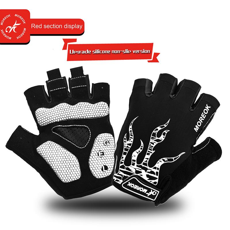 Fahrradhandschuhe, 5 mm Gel-Pad, Mountainbike-Handschuhe, atmungsaktive Fahrradhandschuhe, rutschfeste Rennrad-Fahrradhandschuhe für Herren und Damen XL weiß