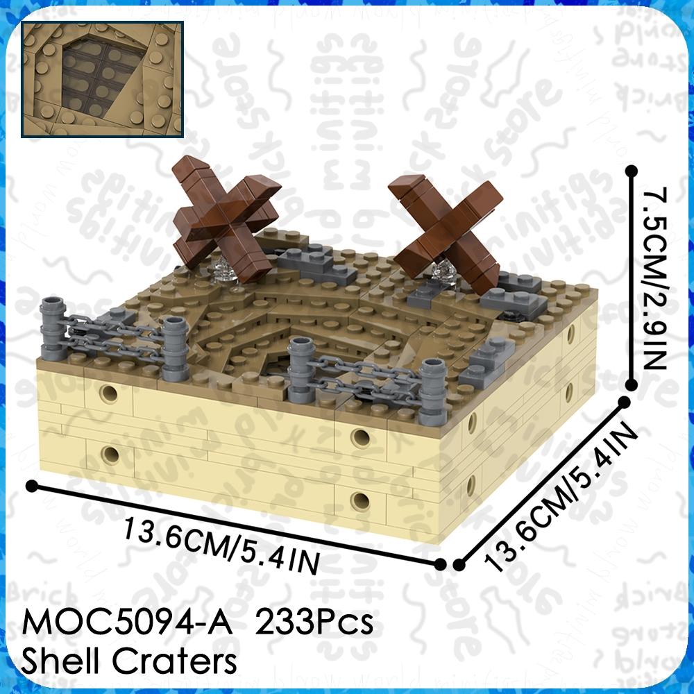 MOOXI Battlefield Bricks WW1 WW2 Militärkrieg Arsenal Kompatible Figur Bausteine Erwachsener MOC5094 Set Geschenk Spielzeug für Kinder