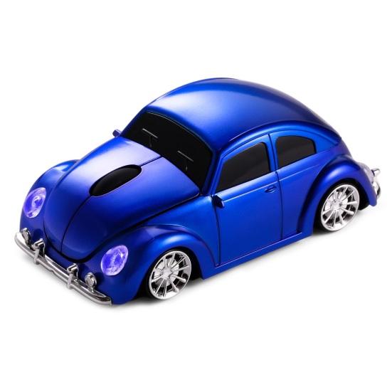 Cartoon Mini Auto Drahtlose Maus Ergonomie Gemütlicher Griff 1000 DPI Plug-Play Stumm Optische Maus Batteriebetriebene Laptop Tablet Maus Computer Zubehör blau