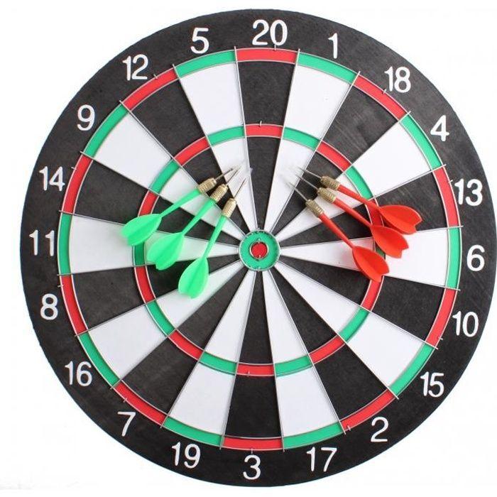 Dartscheibe Master Darts - 40,5 cm - 6 Darts enthalten - Indoor - Mehrfarbig