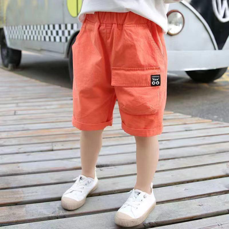Kinder Shorts Sommer Jungen Lose Beiläufige Kurze Hosen Jungen Shorts orange