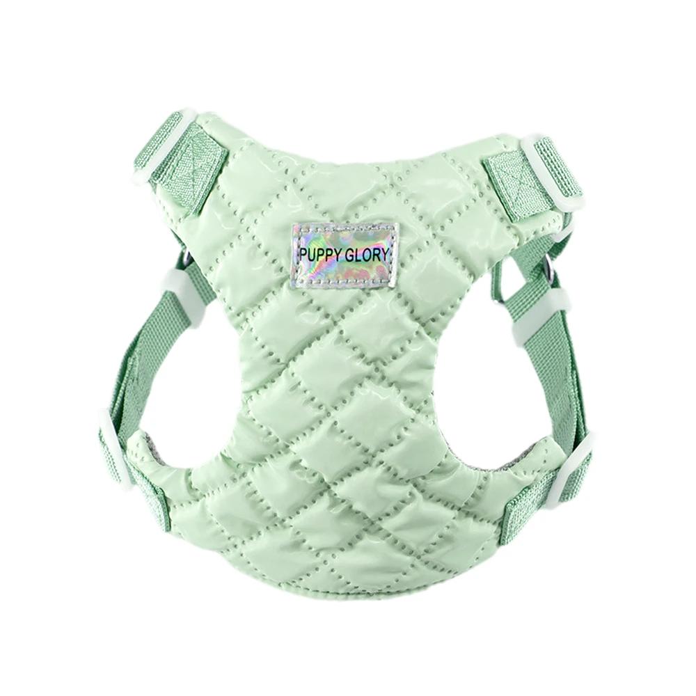Zugfreies Welpen Hundegeschirr Weste Sommer Leicht Haustiergeschirre für Kleine Mittelgroße Hunde Pomeranian Bichon mascotas Zubehör Zubehör XS-suit 2.5-4kg