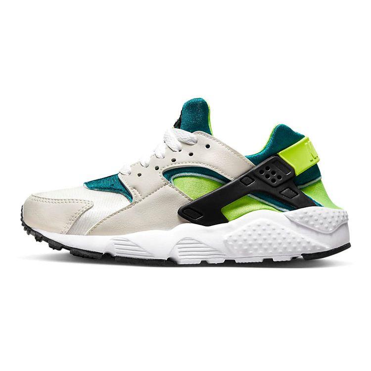 Nike Huarache Run GS Bright Spruce Volt Kinder Sneaker Cream Phantom Black 654275-045 36