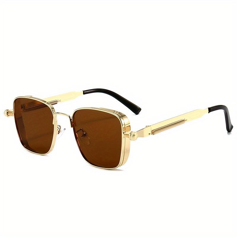 Vintage Metall Steampunk Sonnenbrille Männer Frauen Mode Quadratische Sonnenbrille Sonnenschutz Sonnenschutz Brille