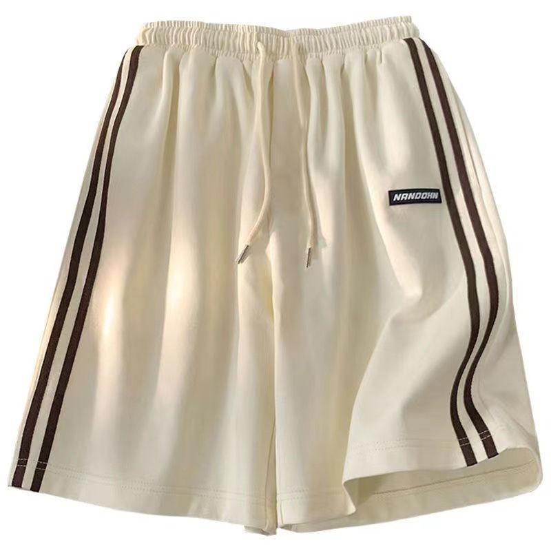 Sport Casual Shorts Frauen Hong Kong Stil Paare Lose Fünf-punkt Shorts Sommer Außerhalb Mode Shorts S weiß