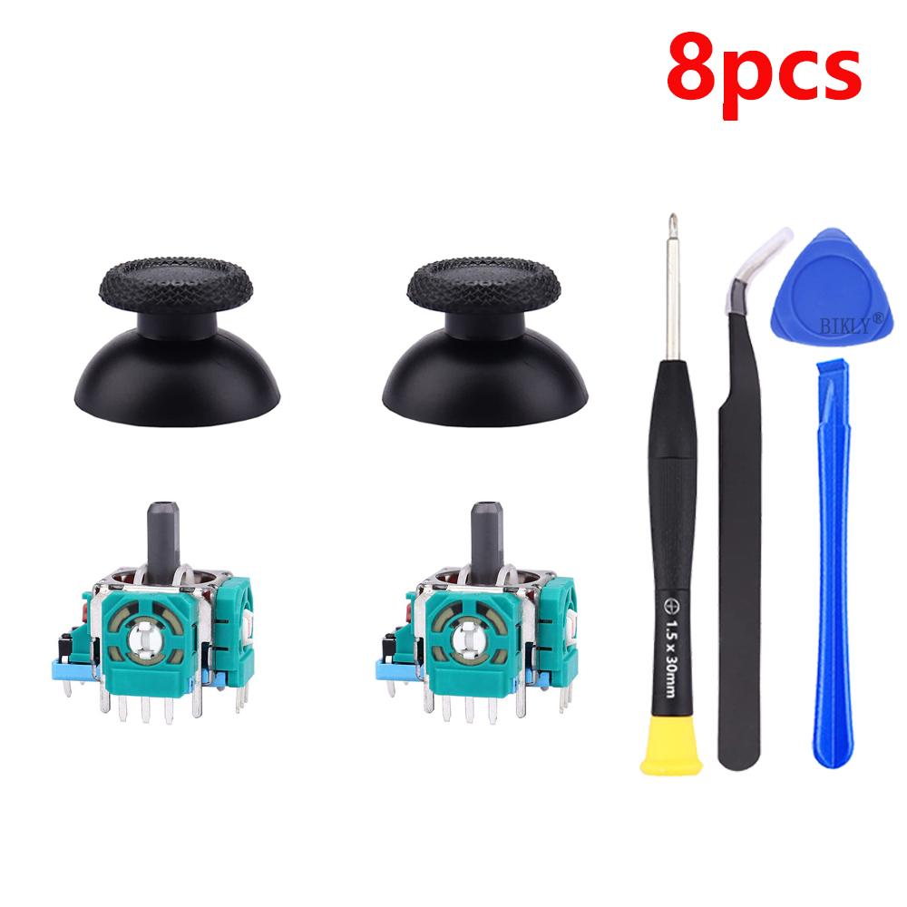 Joysticks Ersatz für Playstation 5 DualSense PS5 Controller Schraubendreher 2K3 Ohm Analog 3D Thumbstick Reparatur Teile Kit 8pcs Kit