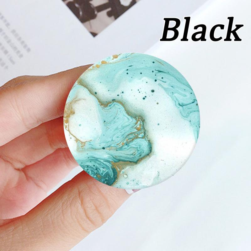 Elegante Marmor-Multifunktionsgriffe für die Telefonhalterung für Mobiltelefone und Tablets. Ermöglichen das Zusammenklappen des Autoständers Size 2 schwarz