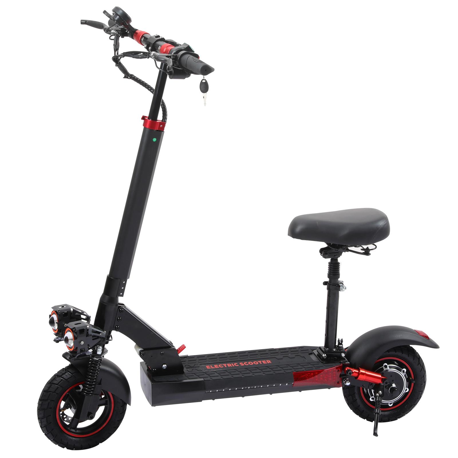 FREEBOY J01 Erwachsener City Klappbarer Elektroroller mit Sitz 48V18Ah Akku 800W Motor 10 Zoll Offroad-Reifen All Terrain EScooter