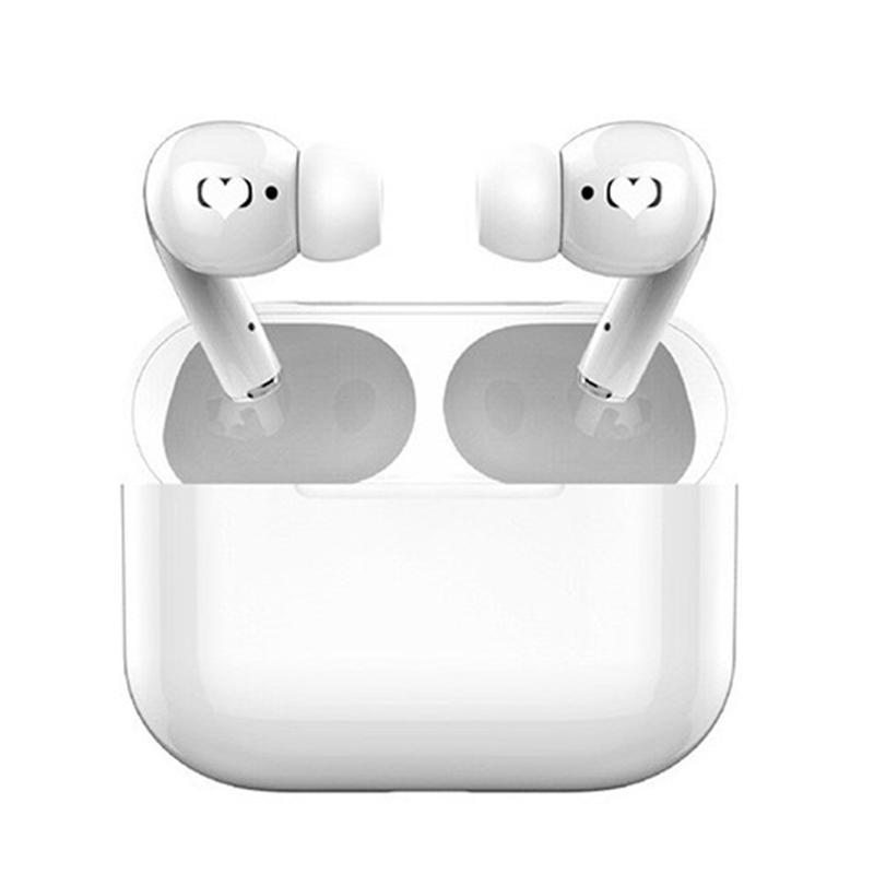 Drahtlose Kopfhörer Inpod Pro Bluetooth 5.0 Bunte Kopfhörer für IOS Android mit Micriophone Touch Control Stereo Musik In-Ear HiFi Headset weiß