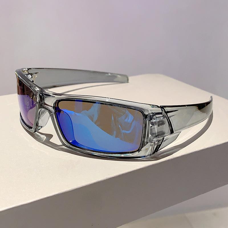 Neueste Ankunft Y2K Sonnenbrillen Damen Herren Reiten Sonnenbrillen Damen Oval-form Brillen Schutzbrillen für Damen Herren Brillen gray