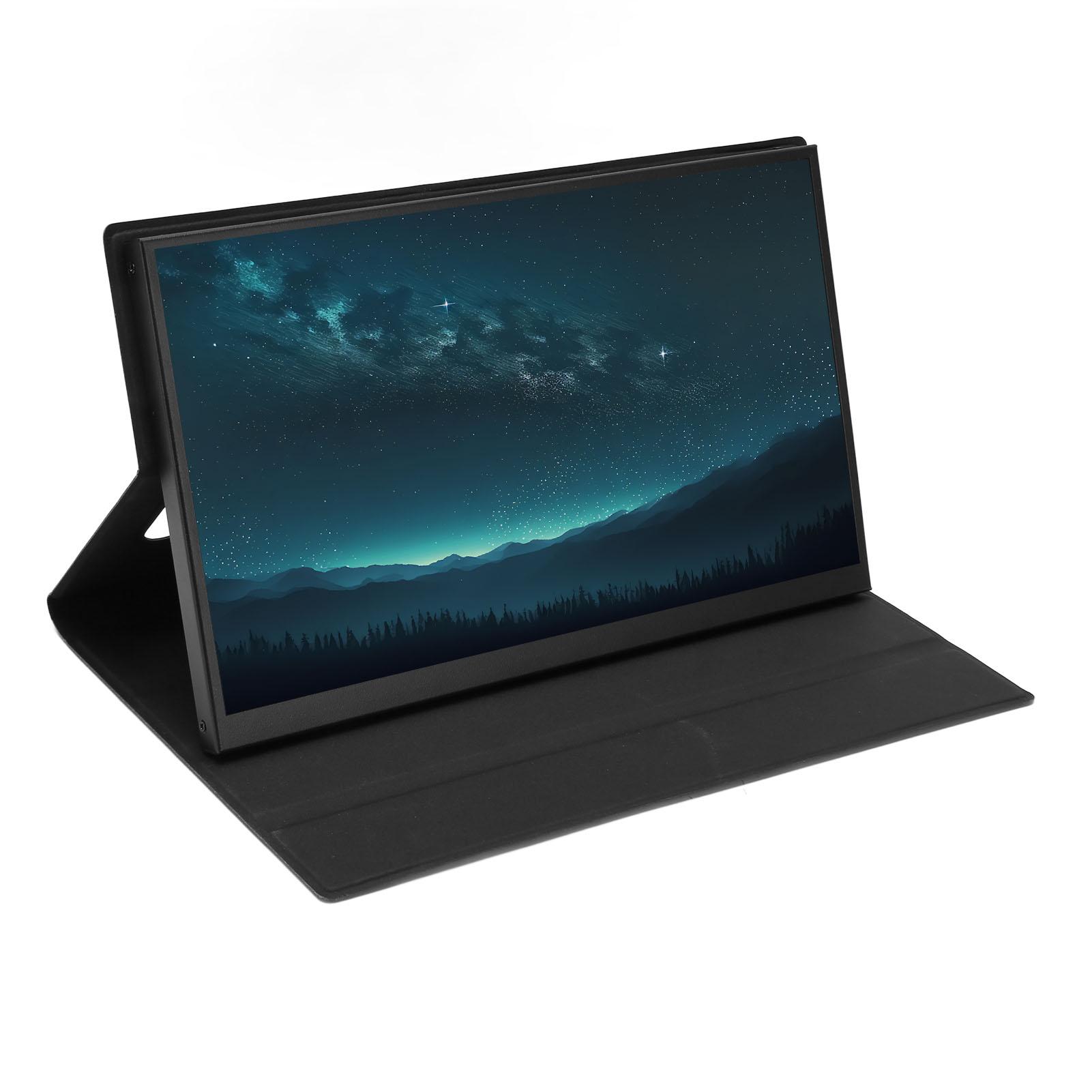 11,6 Zoll tragbarer Monitor FHD 1080P USB C HD Multimedia-Schnittstelle Externer Monitor mit Schutz EU Plug