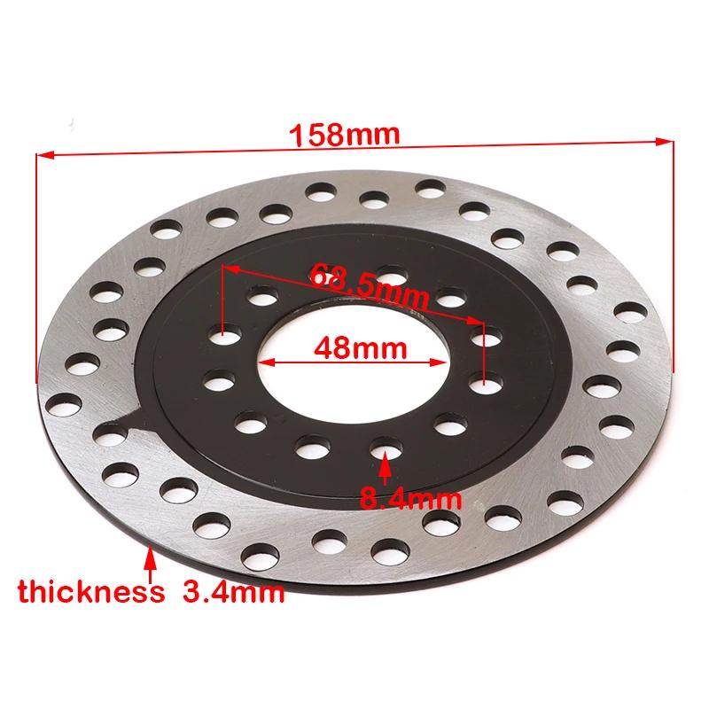 1 Stück Scheibenbremsrotor 160mm für Elektrofahrrad Roller Elektrofahrrad Moped GY6 Roller DR20 Fahrradzubehör Verdickter Rotor