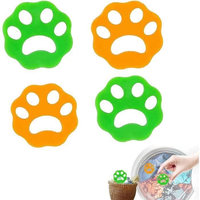 Vêtements Épilateur pour Machine à Laver,4 Pet Fourrure Catcher Wiederverwendbare Epilierer für Tierhaare Les Debris de Attrape