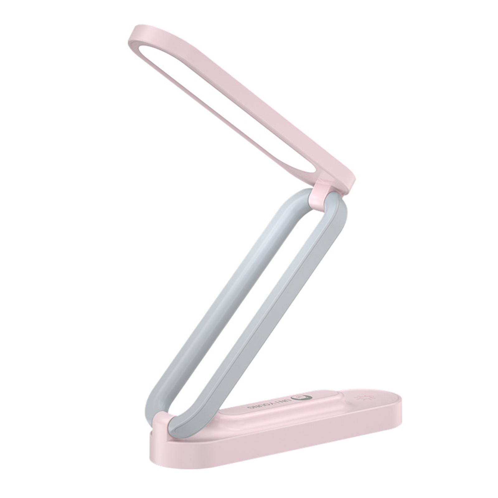 Klapp Schreibtisch Lampe Schreibtisch Schlafzimmer Nacht Lampe Student Lesen Augenschutz Schreibtisch Lampe Wiederaufladbare rosa