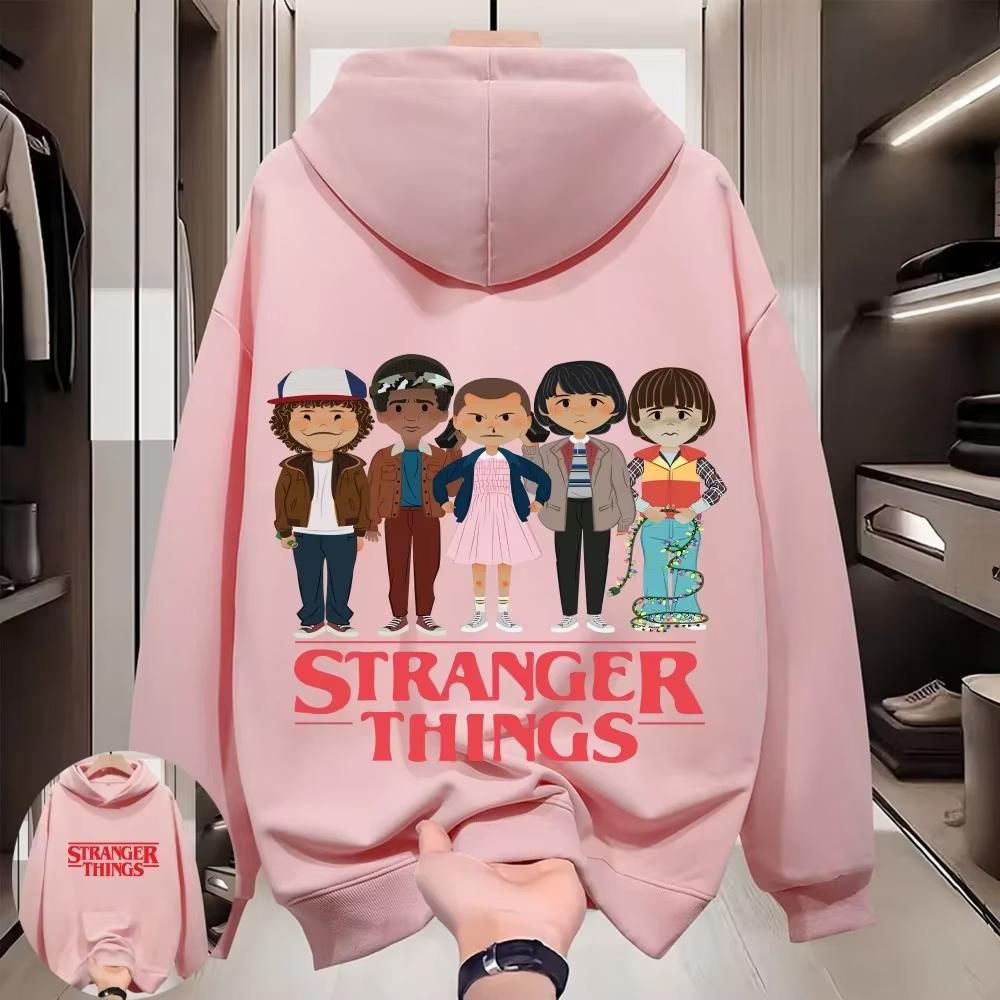Stranger Things 2026 Hellfire Club Monster Mode Hoodie Trendiges bedrucktes Sweatshirt Kinderkleidung 100 white