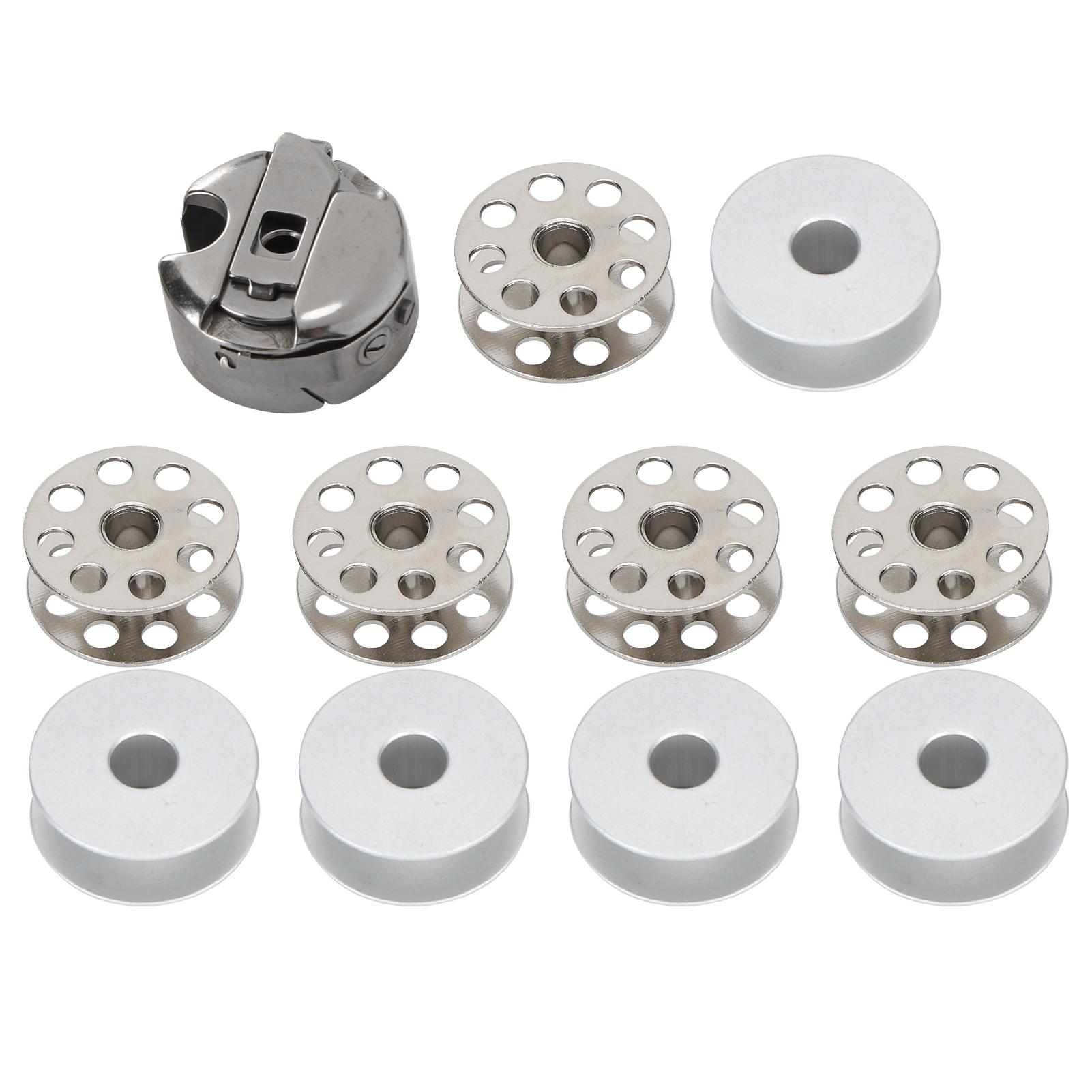 10Pcs Spule Spule Fall Metall Spool Walking Fuß Industrielle Nähmaschine Zubehör white