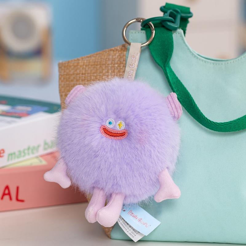 Treasuringu Monster Kuscheltier Cartoon Alien Monster Plüsch Schlüsselanhänger Farben Niedliche Monster Stoffpuppe Kissen Geburtstagsgeschenke