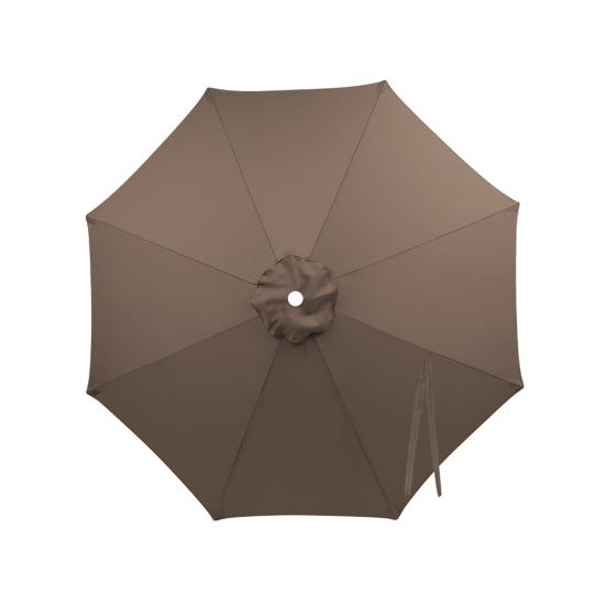 Regenschirm Ersatzbespannung UV-Schutz Outdoor Garten Terrasse Hinterhof Sonnenschirm Markttisch Sonnenschirm Ersatzstoff Stoffbezug S A licht kaffee