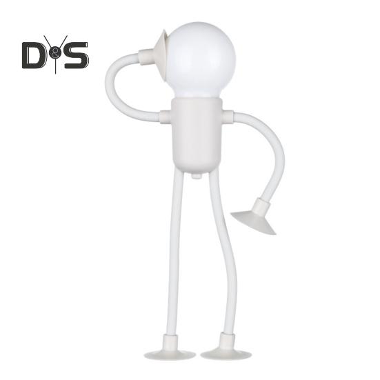 Veränderbare Form Lustiges Nachtlicht LED Nachttischlampe Sanftes Leuchten Flimmern Kostenlose DIY Form Nachtlicht Weihnachtsdekoration beige