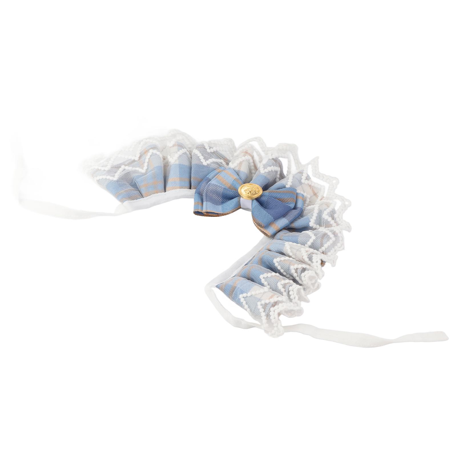 Haustier Spitzen Lätzchen Kragen Modisch Niedlich JK Karomuster Haustier Halstuch für Haustier Schal Zubehör Hunde Katzen M rosa