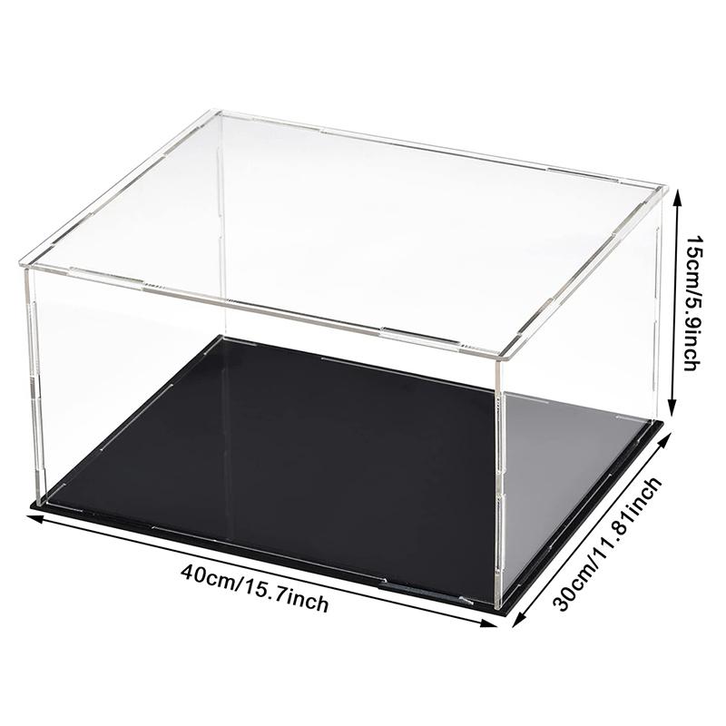 Aufbewahrungsbox für Zuhause, Acryl-Modell-Display-Box, transparente Acryl-Display-Box, handgefertigte transparente Box 40*30*15cm
