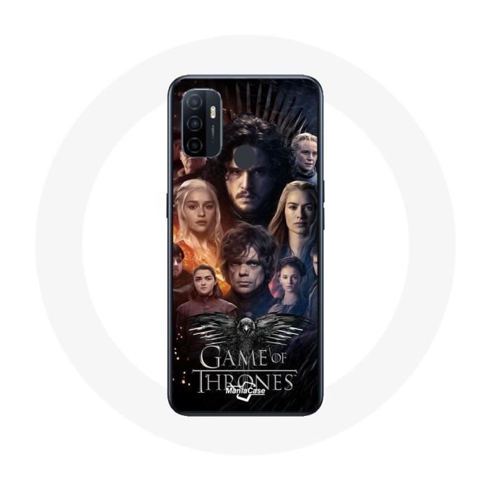 Hülle für Oppo A53 Game of Thrones Staffel 8 Game of Thrones Crew Poster Eagle Logo Grau