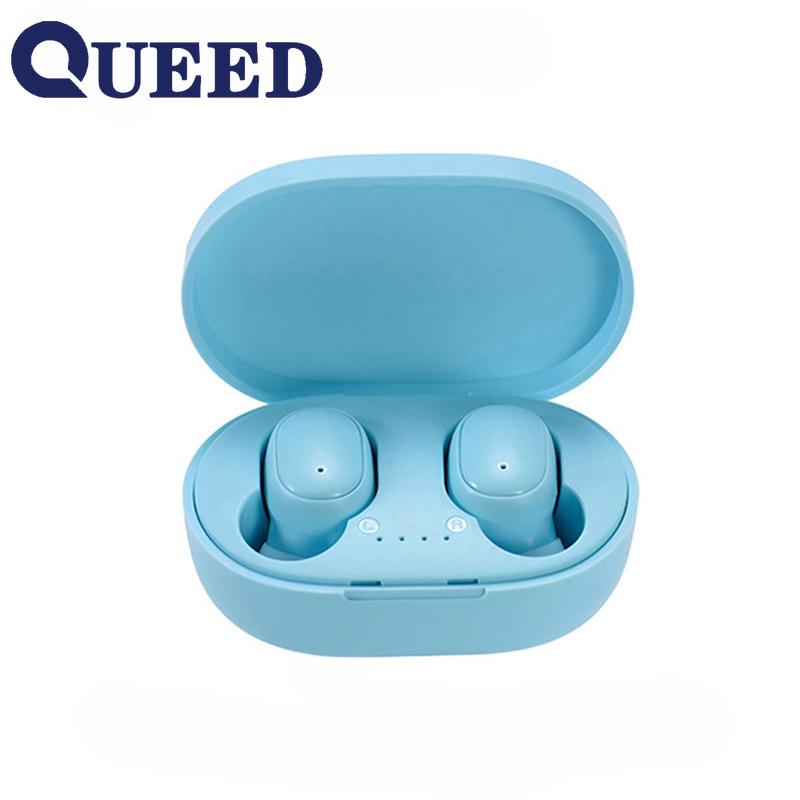 Bluetooth-Headset Neues Bluetooth 5.0 Tws-Headset Drahtloser Sport-In-Ear-Typ blau