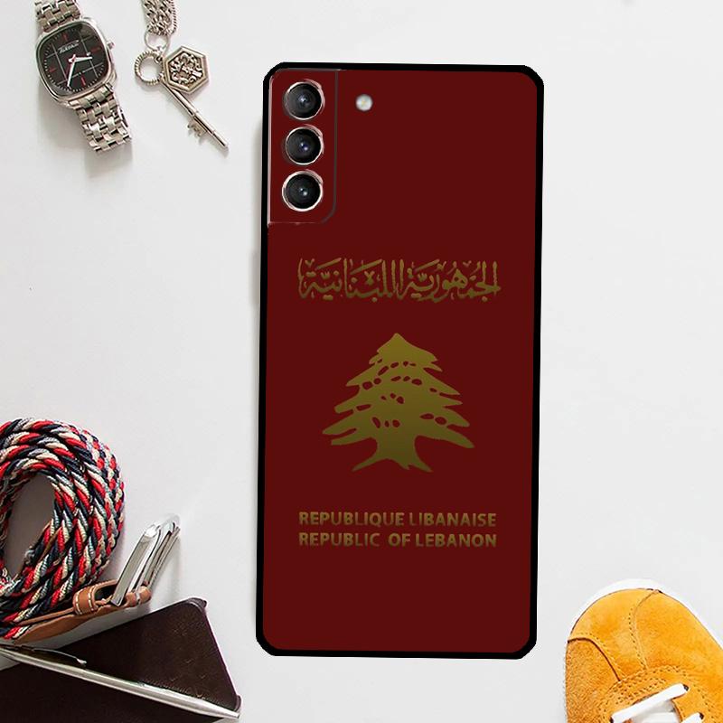 Libanesische Libanon Flagge Fall für Samsung Galaxy S24 S23 S22 Ultra Note 20 10 S8 S9 S10 Plus S20 FE S21 FE Abdeckung Galaxy S10 Plus