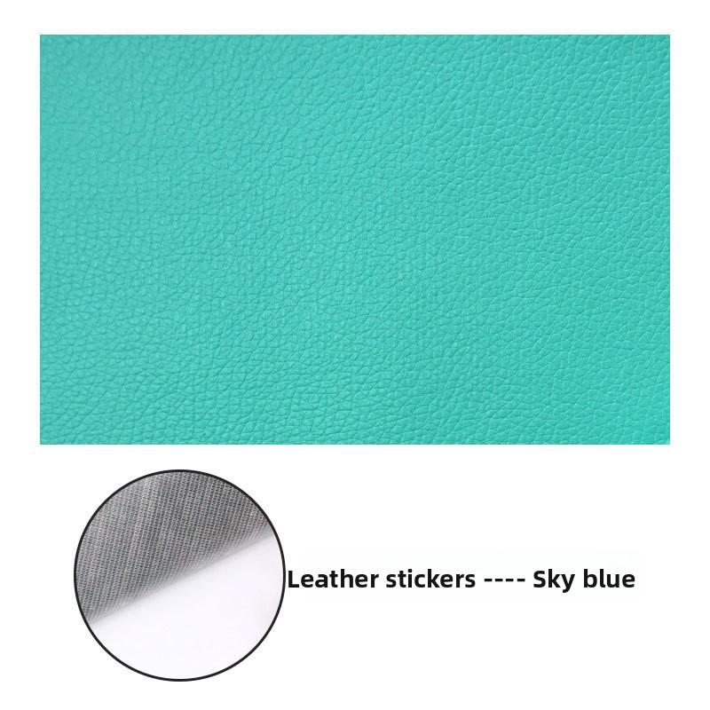 Selbstklebender Reparaturflicken aus Kunstleder in großer Größe für Sofa, Autositz, Motorradsitz, Kopfteil 20*30 himmelblaue